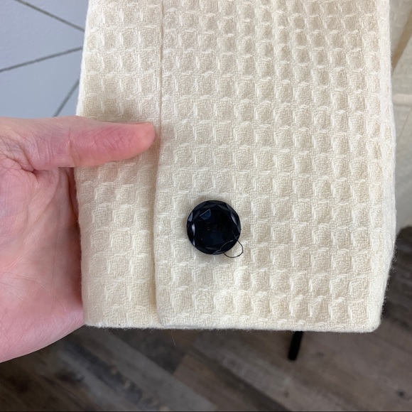 Milly Of New York Textured Lambswool Double Breasted Trench Coat Size 4 - Picture 6 of 12